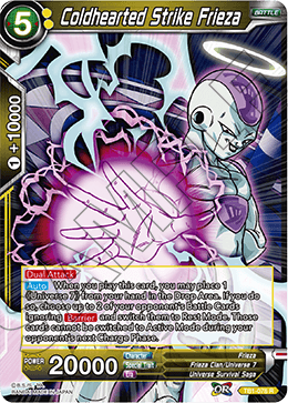 Coldhearted Strike Frieza (Shatterfoil) - Draft Box 04 - Dragon Brawl - Rare - TB1-078