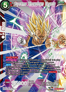 Supreme Showdown Vegeta (SPR) - World Martial Arts Tournament - Special Rare - TB2-005