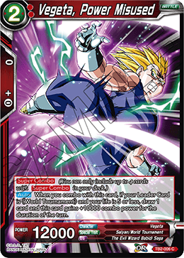 Vegeta, Power Misused - World Martial Arts Tournament - Common - TB2-006