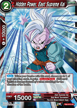 Hidden Power, East Supreme Kai (Reprint) - Battle Evolution Booster - Uncommon - TB2-012