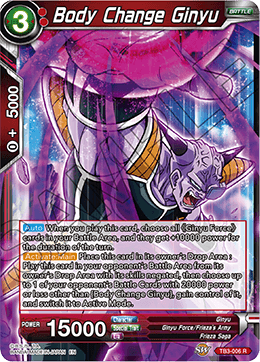 Body Change Ginyu - Clash of Fates - Rare - TB3-006