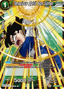 Tenacious Spirit Son Gohan - Clash of Fates - Super Rare - TB3-037