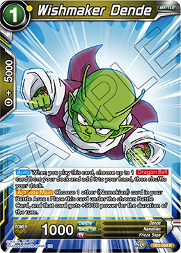 Wishmaker Dende - Clash of Fates - Rare - TB3-059