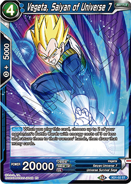 Vegeta, Saiyan of Universe 7 - Assault of the Saiyans - Starter Rare - XD1-02