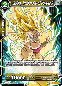 Caulifla, Troublemaker of Universe 6 - Assault of the Saiyans - Starter Rare - XD1-07