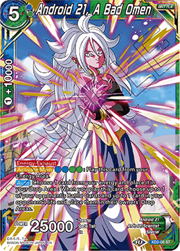 Android 21, A Bad Omen (Reprint) - Battle Evolution Booster - Starter Rare - XD2-08