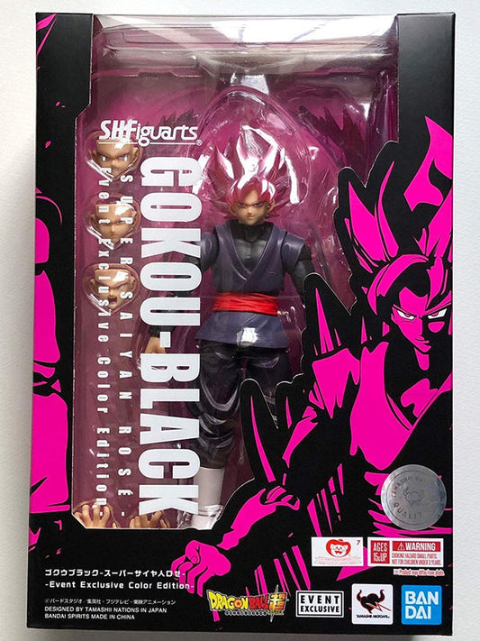 Tamashii Nations SDCC 2019 Exclusive S.H. Figuarts Dragonball Goku Black Super Saiyan Rose DBZ